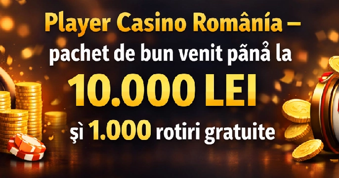 Player Casino – bonus de bun venit pe 5 depuneri și rotiri gratuite